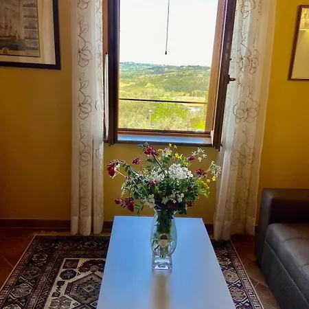 Country With View Of The Tuscany Hills Peccioli